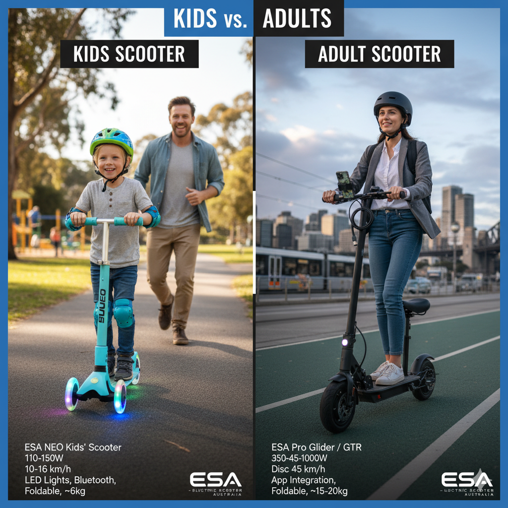 Kids vs. Adults: Choosing the Right Electric Scooter for Every Age