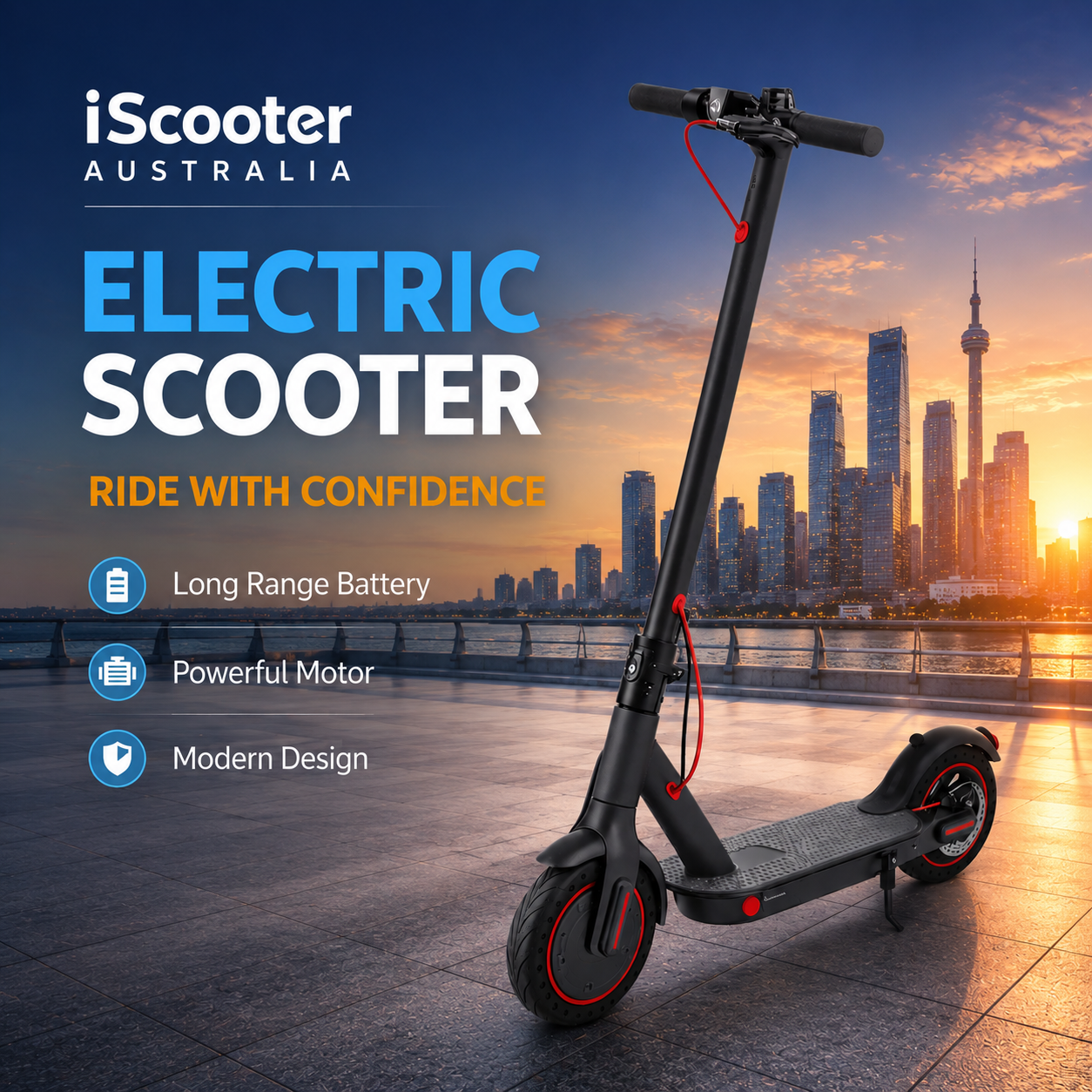 iScooter Australia 700W, 25km/hr – ESA Electric scooter
