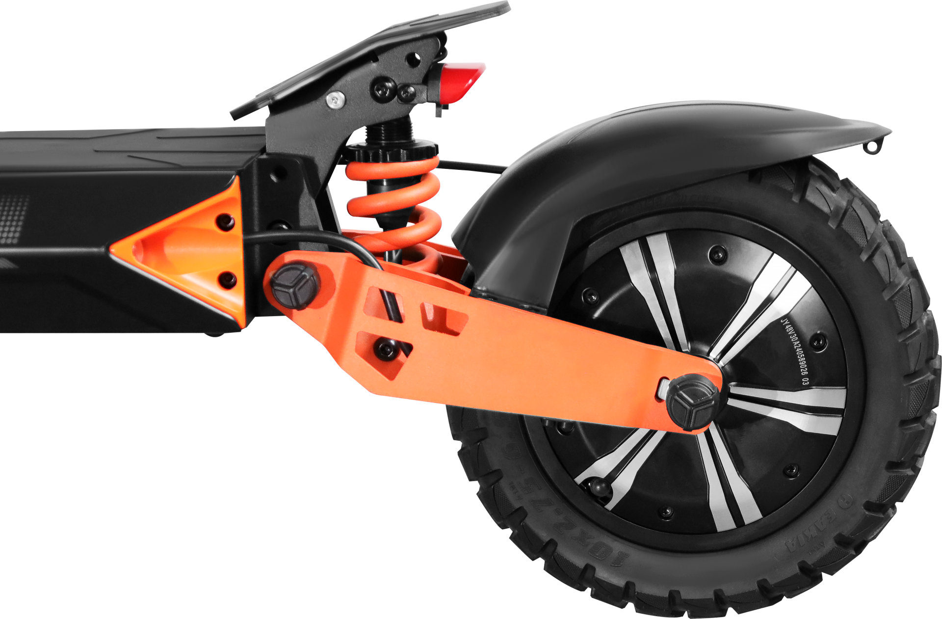 Powerful and stylish e-scooter with dual suspension

