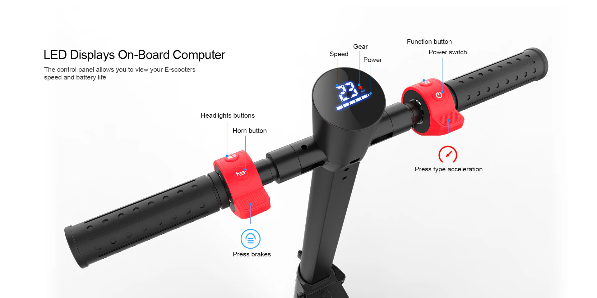 ESA Fold X6 electric scooter with ergonomic design

