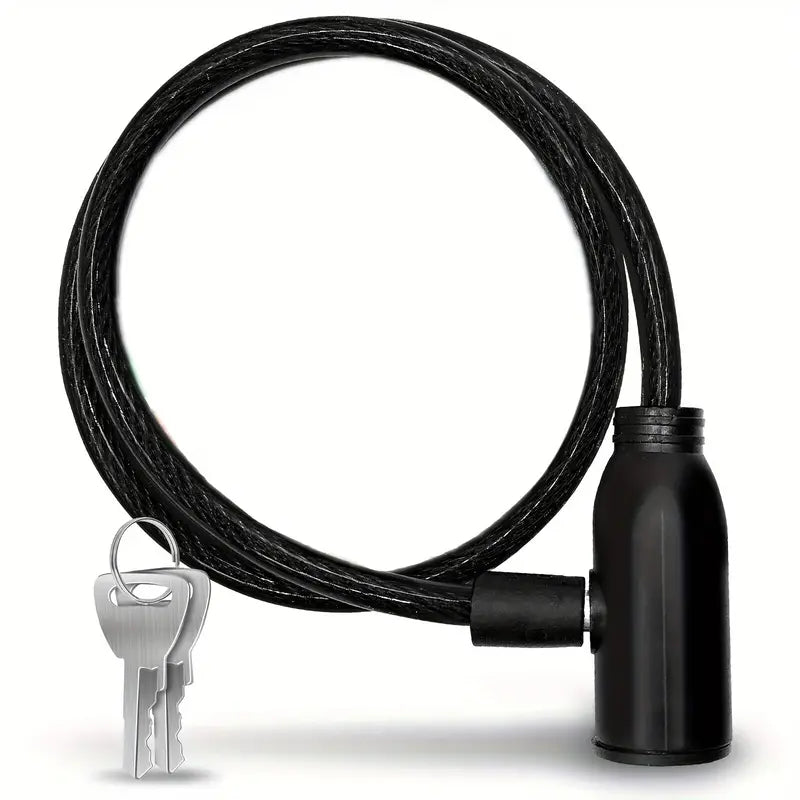 Heavy-duty e-scooter lock, anti-theft cable with keys

