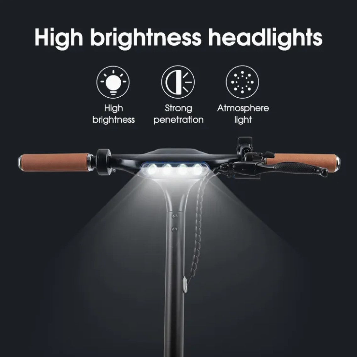 Adult electric scooter with a sleek design and folding mechanism
