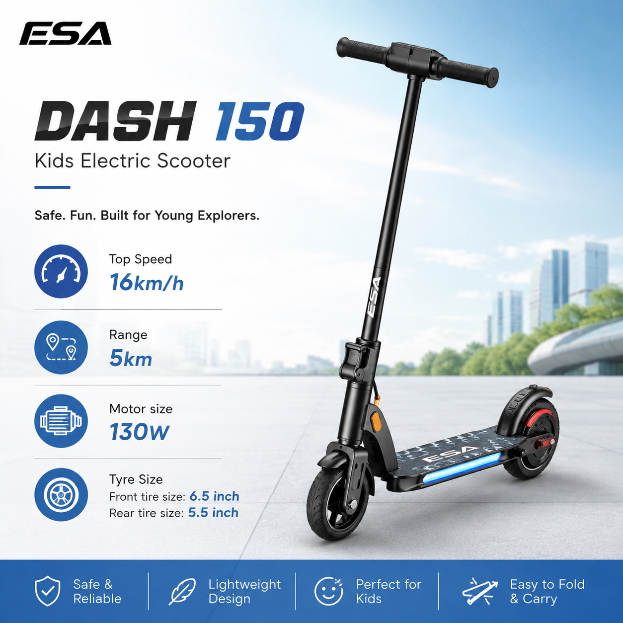 ESA DASH 150 Kids Electric Scooter