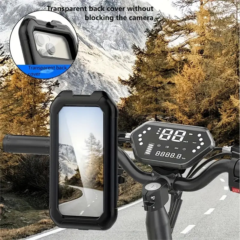 Secure e-scooter phone mount for GPS and navigation

