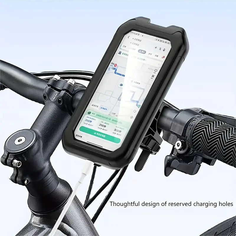 Motorcycle mobile phone holder, universal fit

