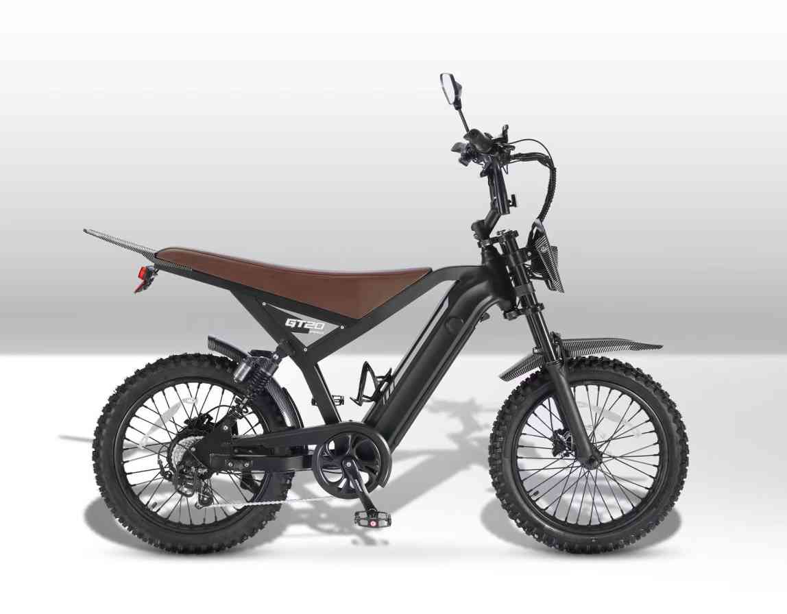 black electric dirt bike