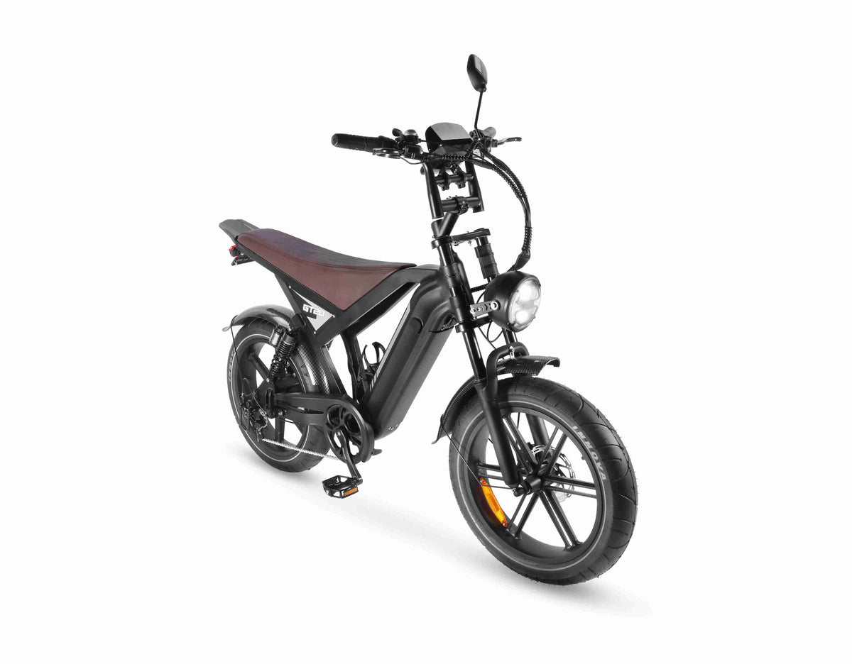 black electric bicycle