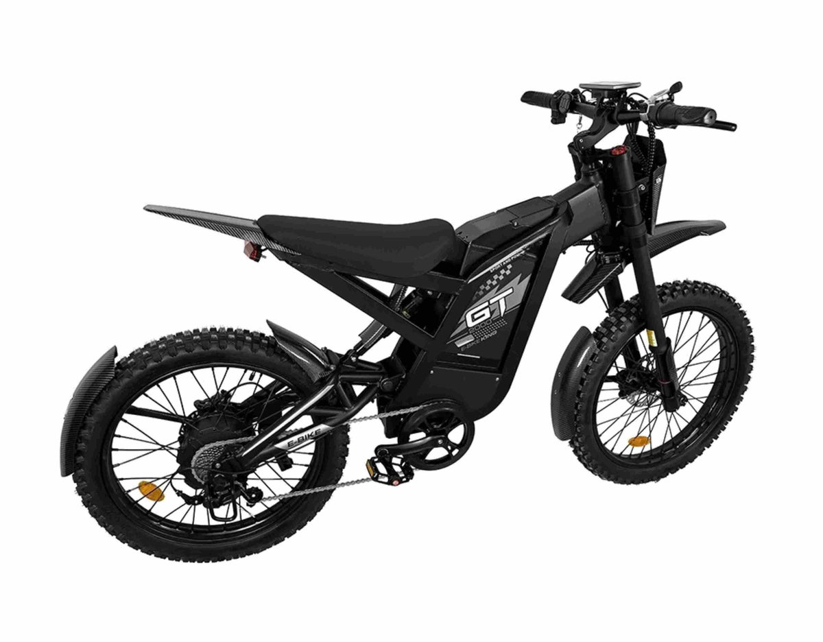 black electric dirt bike