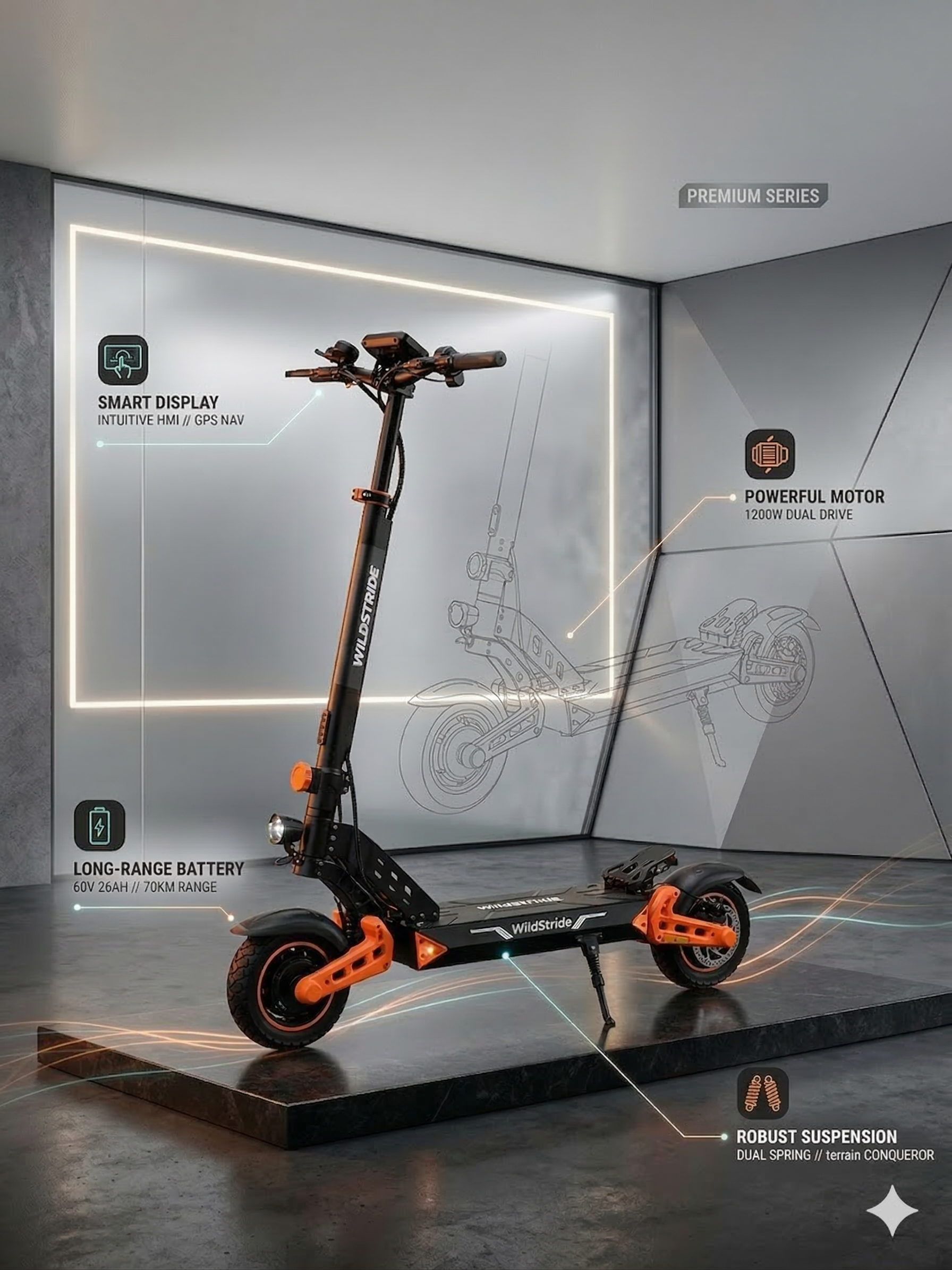 ESA GTR ULTRA Electric Scooter | Off-Road Beast