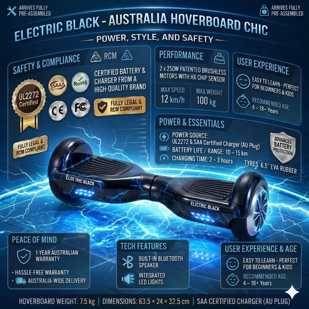 Electric Black Self Balancing All Terrain