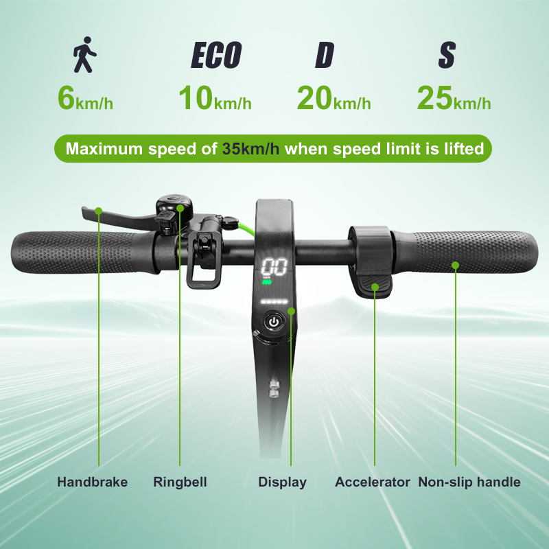 ESA Volt X10 1000W Peak Power Electric Scooter – 50km Range, 10” Solid Tyres, Suspension