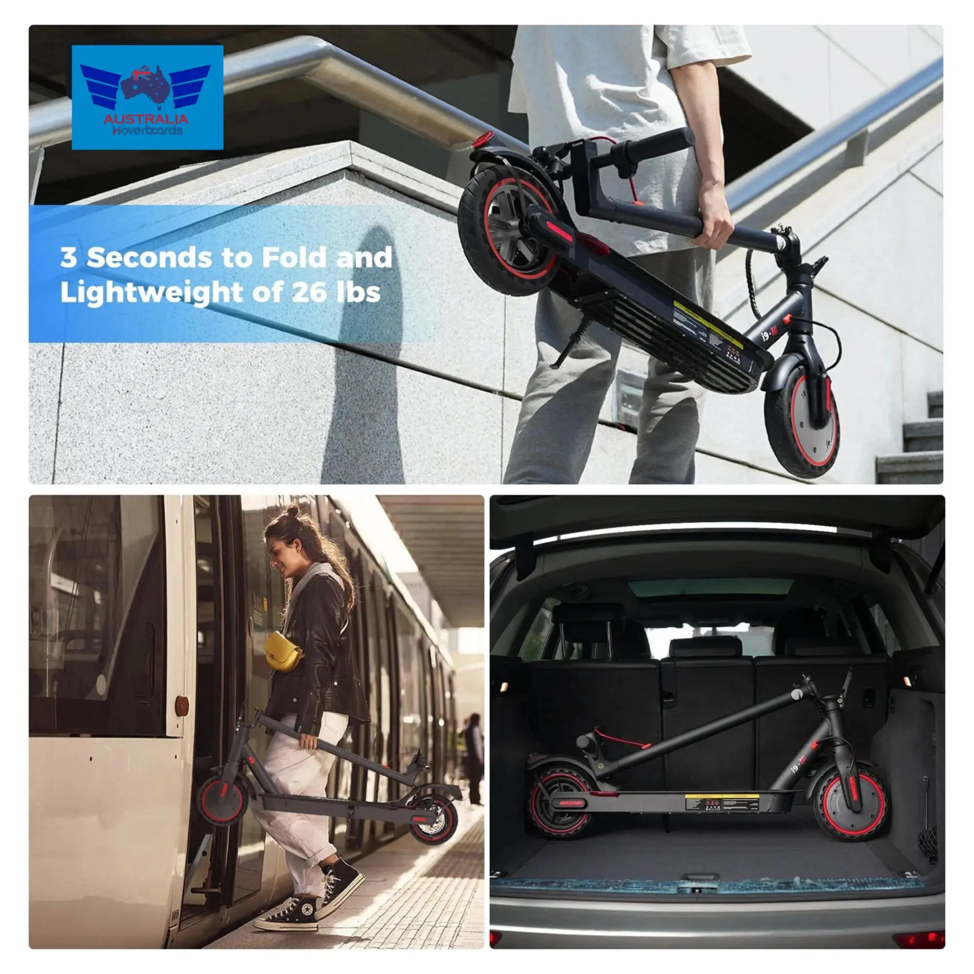 High-performance foldable e-scooter for city commute

