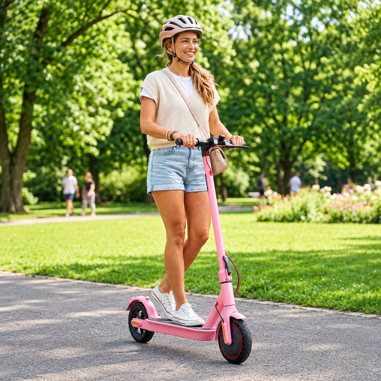 ESA Pro Electric Scooter 700W Power| 36V 7.5Ah - Pink color, For Adult