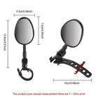 For Electric Scooter Bicycle Rearview Mirror 360 Degree Wide Angle View