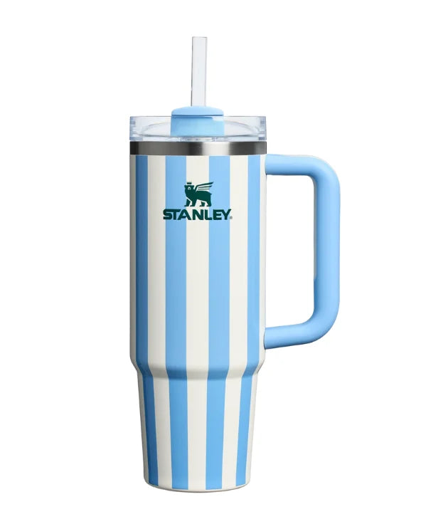 Sale Stanley Quencher H2.0 Flow State Tumbler 40oz Cup - Stanley Cabana Blue Stripe