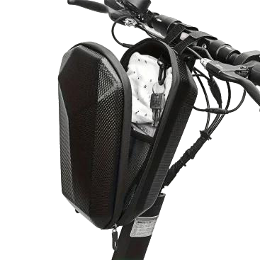 Universal EVA Fabric, Black Hard Shell Handlebar Bag for Electric Scooters