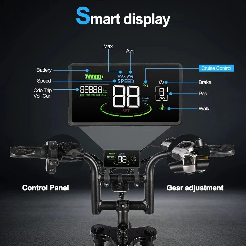 Off Road Electric Bike with smart LED Display